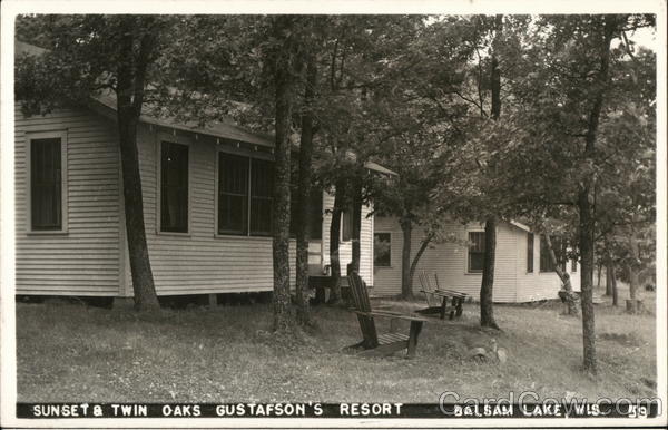 Sunset & Twin Oaks, Gstafson's Resort Balsam Lake Wisconsin