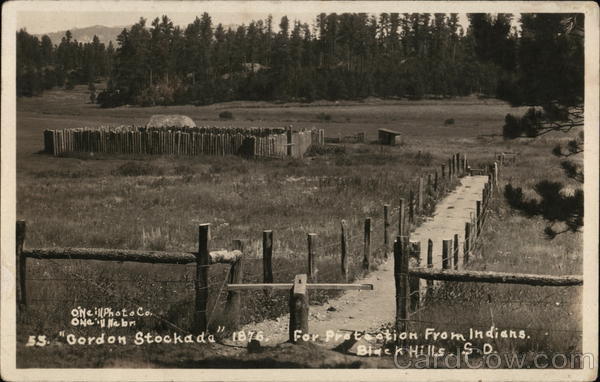 Gordon Stockade 1876, Black Hills Custer City South Dakota