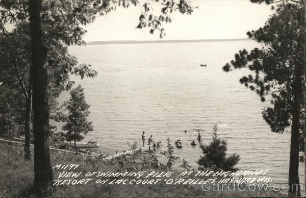 Highlands Resort, Swimming Pier - Lac Court O'Reilles Hayward Wisconsin