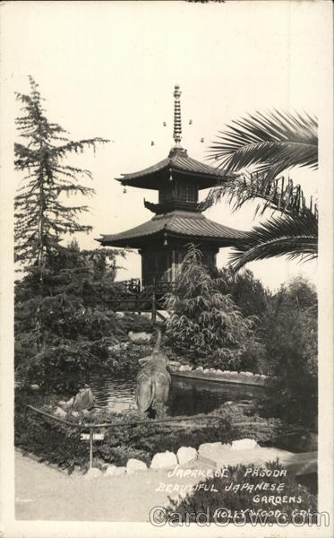 Japanese Pagoda-Beautiful Japanese Gardens Hollywood California