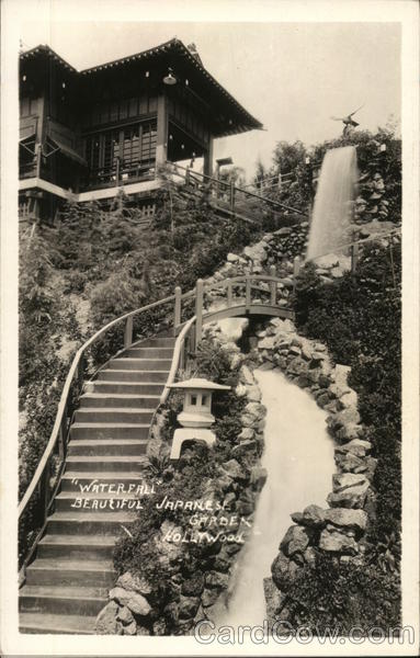 Waterfall - Beautiful Japanese garden Hollywood California