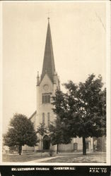 Ev. Lutheran Church Chester, IL Postcard Postcard Postcard