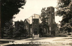 M. E. Church Chrisman, IL Postcard Postcard Postcard