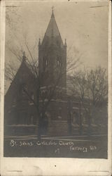 St. John's Catholic Church Fairbury, IL Postcard Postcard Postcard