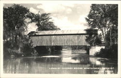 Longley Covered Bridge Montgomery, VT Postcard Postcard Postcard