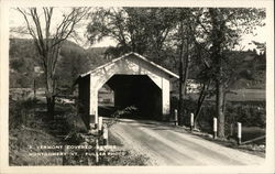 Vermont Covered Bridge Montgomery, VT Postcard Postcard Postcard