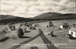 Lynne's Cottages, Twin Mountains in Background Postcard