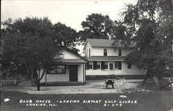 Club House, Lansing Airport Golf Course Illinois Postcard Postcard Postcard