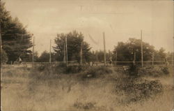 Camp Lawrence Tennis Court, Bear Island Lake Winnipesaukee, NH Postcard Postcard Postcard