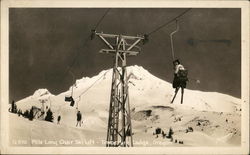 Mile Long Chair Ski Lift Postcard