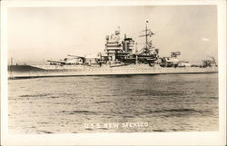 USS New Mexico Postcard