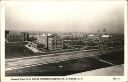 General View, U.S. Naval Training School (W.R.) Postcard