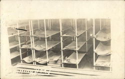 Racked and Stacked Sleeping Quarters Postcard