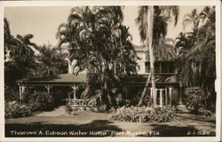 Thomas A. Edison Winter Home Postcard