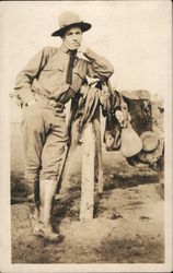 Man in Uniform Postcard