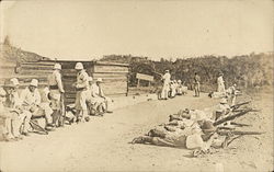Practicing on the Rifle Rang Postcard