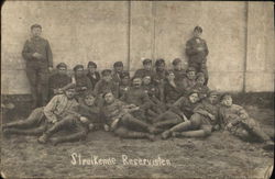 Streikende Reservisten - Striking Reservists Postcard