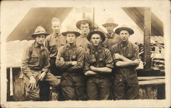 A Group of Soldiers Postcard