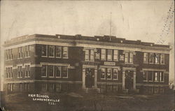 High School Lawrenceville, IL Postcard Postcard Postcard