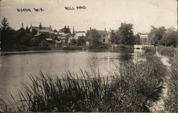 Mill Pond Merton, WI Postcard Postcard Postcard