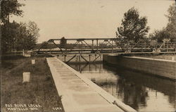 Fox River Locks Montello, WI Postcard Postcard Postcard