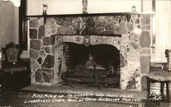 Fireplace of Friendship and Many Faces, Limberlost Cabin, Home of Gene Stratton-Porter Postcard