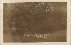 A Pretty Residence District Postcard