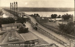 Meridian Highway Bridge Postcard