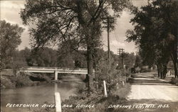 Pecatonica River and Bridge Darlington, WI Postcard Postcard Postcard