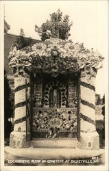 Eucharistic Altar on Cemetery Postcard