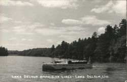 Lake Delton Amphibian Lines Wisconsin Postcard Postcard Postcard