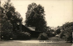 Twin Oaks Lodge Postcard