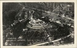 Airplane View, Japanese Gardens Hollywood, CA Postcard Postcard Postcard