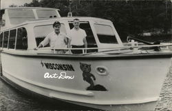 Art & Don of the Boat Wisconsin Postcard