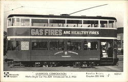 Gas Fires are Healthy Fires Liverpool, United Kingdom Merseyside Postcard Postcard Postcard