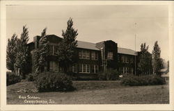 High School Cerro Gordo, IL Postcard Postcard Postcard