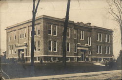 School Building Postcard