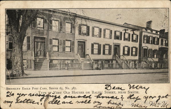Type of Very Old Houses on Baltic Street, Near Smith Brooklyn New York