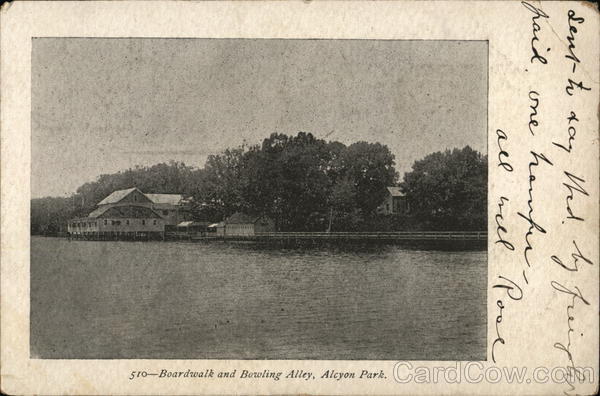 Boardwalk and Bowling Alley, Alcyon Park Pitman New Jersey