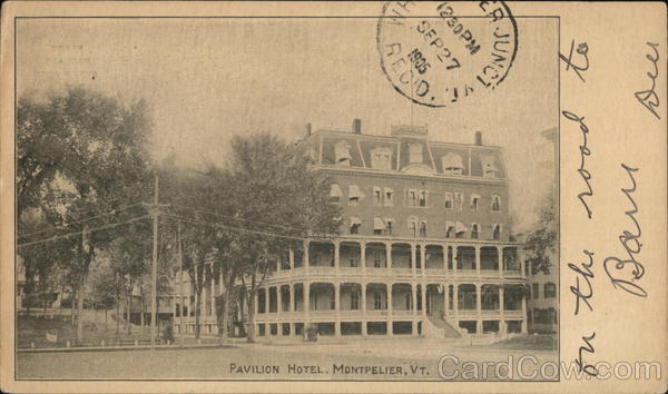 Pavilion Hotel Montpelier Vermont