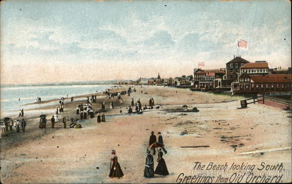 The Beach Looking South Old Orchard Beach Maine
