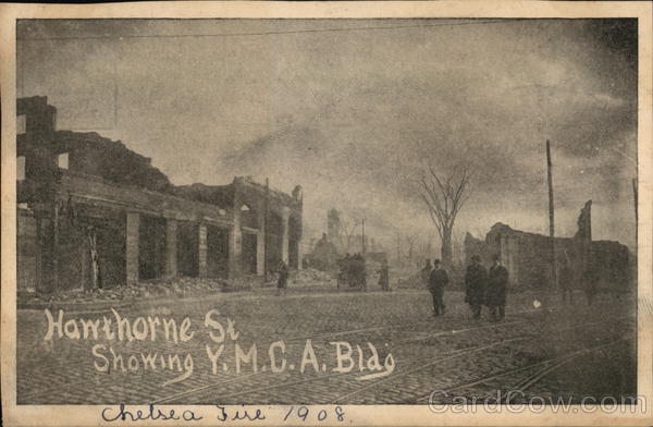 Hawthorne Street, Showing Y.M.C.A. Chelsea Massachusetts
