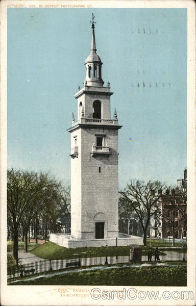 Evacuation Monument Dorchester Heights Massachusetts