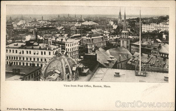 View from Post Office Boston Massachusetts