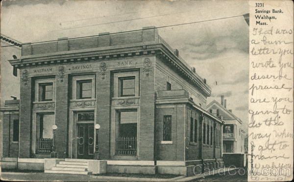 Savings Bank Waltham Massachusetts
