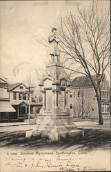 Soldiers Monument Southington, CT Postcard Postcard Postcard