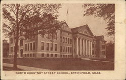 North Chestnut Street School Springfield, MA Postcard Postcard Postcard