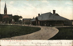 D. adn H.R.R. Station Cohoes, NY Postcard Postcard Postcard