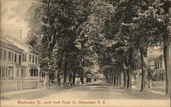 Washington St. North from Front St. Postcard