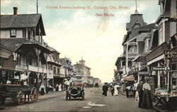 Circuit Avenue Looking North Oak Bluffs, MA Postcard Postcard Postcard